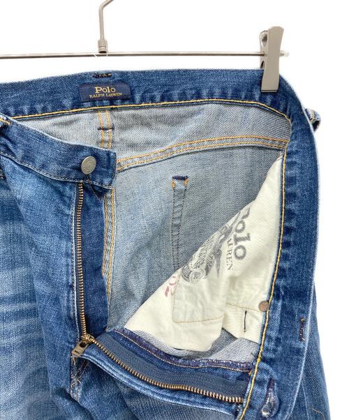 POLO RALPH LAUREN（ポロ・ラルフローレン）POLO RALPH LAUREN (ポロ・ラルフローレン) ダメージ加工デニムパンツ インディゴ サイズ:36×32の古着・服飾アイテム