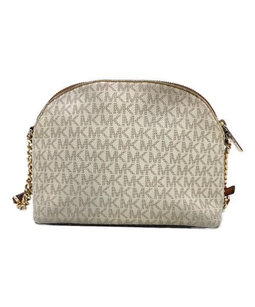 MICHAEL KORS（マイケルコース）MICHAEL KORS (マイケル・コース) ショルダーバッグ ブラウン×ホワイトの古着・服飾アイテム