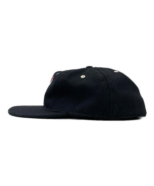 EBBETS FIELD FLANNELS（エベッツフィールドフランネルズ）EBBETS FIELD FLANNELS (エベッツフィールドフランネルズ) ウールキャップ ブラック サイズ:7 7/8の古着・服飾アイテム