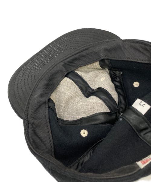 EBBETS FIELD FLANNELS（エベッツフィールドフランネルズ）EBBETS FIELD FLANNELS (エベッツフィールドフランネルズ) ウールキャップ ブラック サイズ:7 7/8の古着・服飾アイテム