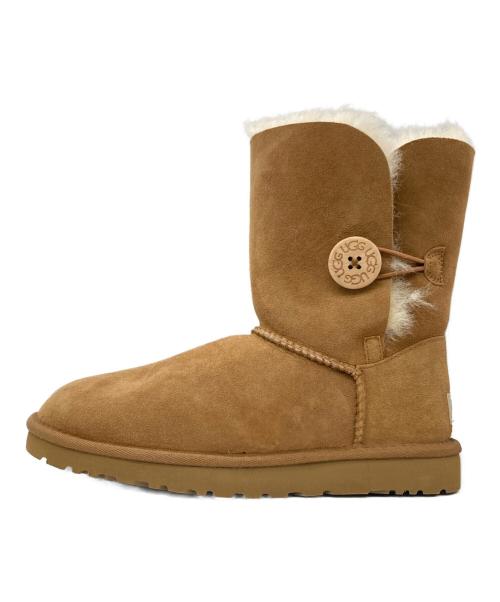 UGG（アグ）UGG (アグ) ベイリーボタンムートンブーツ ブラウン サイズ:US 6の古着・服飾アイテム