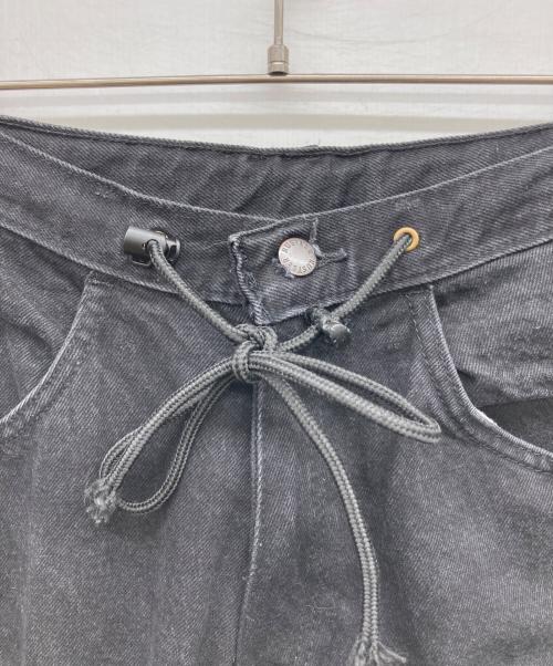 USED（ユーズド）USED (ユーズド) ドッキングジップデニムパンツ ブラック サイズ:不明の古着・服飾アイテム