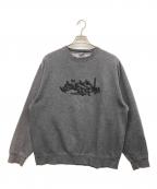 stussyステューシー）の古着「スウェット 90s‐00s 紺タグ」｜グレー
