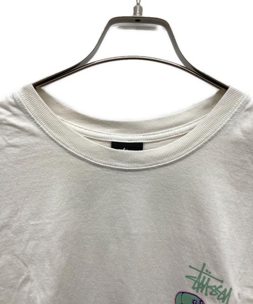 stussy（ステューシー）stussy (ステューシー) ドールプリントTシャツ ホワイト サイズ:Ｌの古着・服飾アイテム