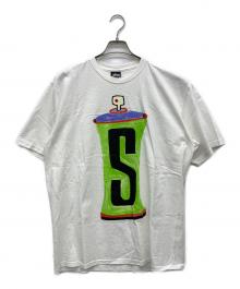 stussy（ステューシー）の古着「スプレー缶Tシャツ」｜ホワイト