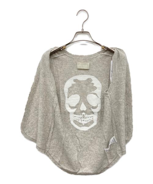 Zadig&Voltaire（ザディグエヴォルテール）ZADIG&VOLTAIRE (ザディグエヴォルテール) ノースリーブスカルニット グレー サイズ:XSの古着・服飾アイテム