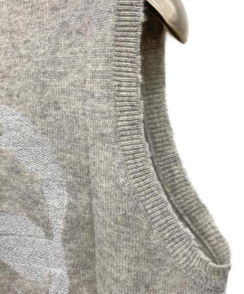 Zadig&Voltaire（ザディグエヴォルテール）ZADIG&VOLTAIRE (ザディグエヴォルテール) ノースリーブスカルニット グレー サイズ:XSの古着・服飾アイテム