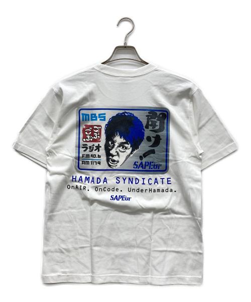 SAPEur（サプール）SAPEur (サプール) こぶこぶラジオ KOUSEIIN S/S TEE ホワイト サイズ:SMALLの古着・服飾アイテム