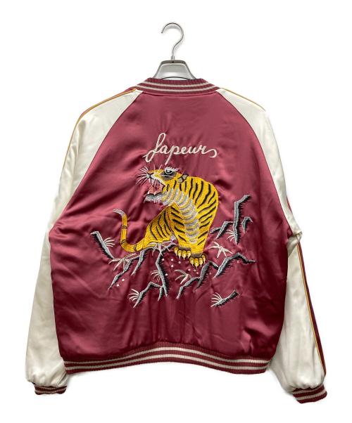 SAPEur（サプール）SAPEur (サプール) スカジャン ブルー×ボルドー サイズ:Ｌの古着・服飾アイテム