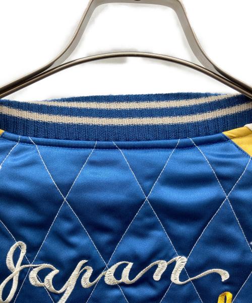 SAPEur（サプール）SAPEur (サプール) スカジャン ブルー×ボルドー サイズ:Ｌの古着・服飾アイテム