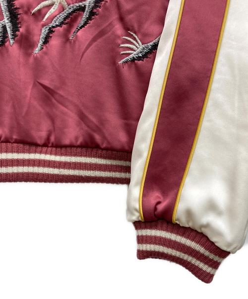 SAPEur（サプール）SAPEur (サプール) スカジャン ブルー×ボルドー サイズ:Ｌの古着・服飾アイテム