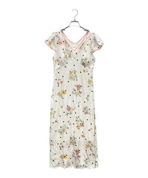 SNIDEL HOMEE（スナイデルホーム）SNIDEL HOMEE (スナイデルホーム) カップインショートスリーブワンピース Moilis ホワイト サイズ:Fの古着・服飾アイテム