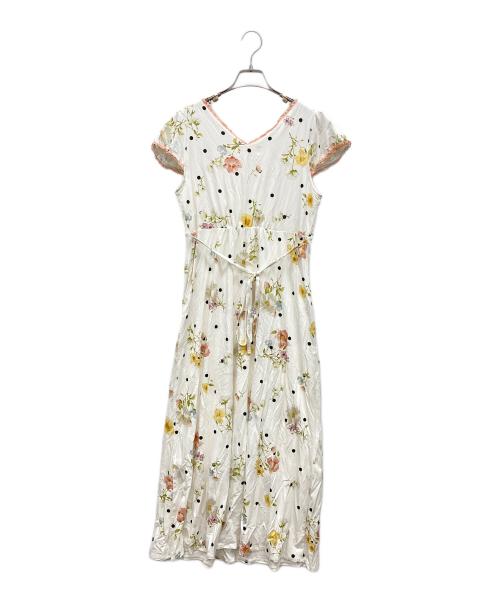 SNIDEL HOMEE（スナイデルホーム）SNIDEL HOMEE (スナイデルホーム) カップインショートスリーブワンピース Moilis ホワイト サイズ:Fの古着・服飾アイテム