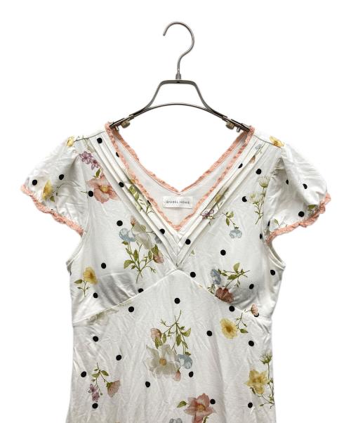 SNIDEL HOMEE（スナイデルホーム）SNIDEL HOMEE (スナイデルホーム) カップインショートスリーブワンピース Moilis ホワイト サイズ:Fの古着・服飾アイテム