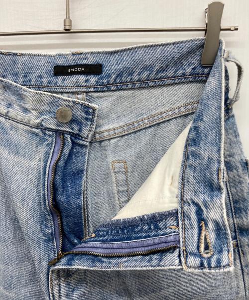 EMODA（エモダ）EMODA (エモダ) ルーズワイドハイウエストジーンズ インディゴ サイズ:Mの古着・服飾アイテム