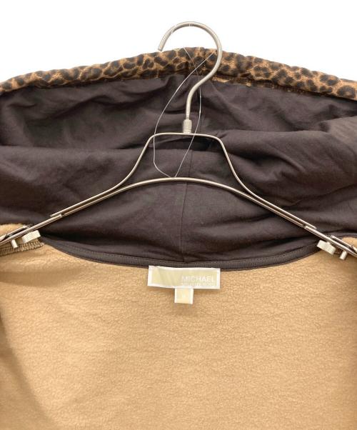 MICHAEL KORS（マイケルコース）MICHAEL KORS (マイケルコース) ヒョウ柄スウェットパーカー ブラウン サイズ:Mの古着・服飾アイテム