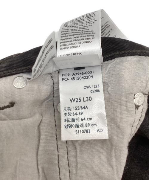 LEVI'S（リーバイス）LEVI'S (リーバイス) デニムパンツ ブラック サイズ:W25 L30の古着・服飾アイテム