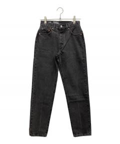 中古・古着通販】LEVI'S (リーバイス) 505後染めブラックデニムパンツ