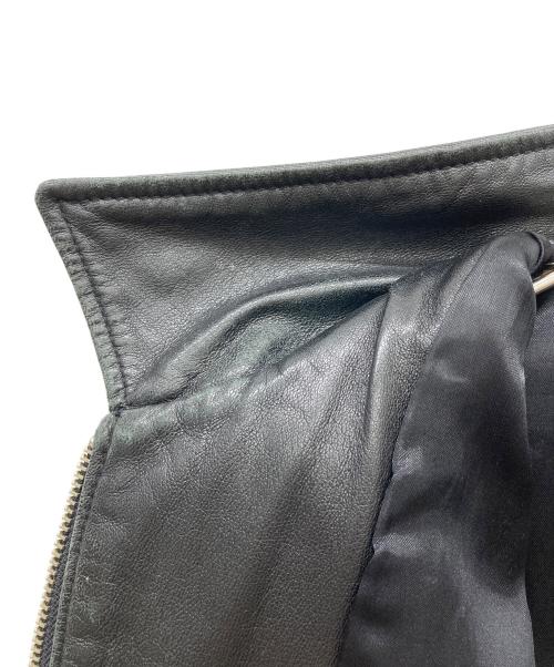 ARMANI EXCHANGE（アルマーニ エクスチェンジ）ARMANI EXCHANGE (アルマーニ エクスチェンジ) ジップアップレザージャケット ブラック サイズ:Mの古着・服飾アイテム
