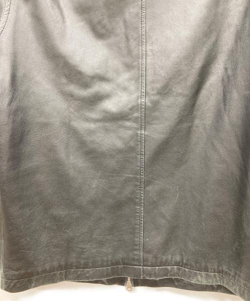 ARMANI EXCHANGE（アルマーニ エクスチェンジ）ARMANI EXCHANGE (アルマーニ エクスチェンジ) ジップアップレザージャケット ブラック サイズ:Mの古着・服飾アイテム