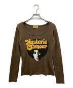 Hysteric Glamourヒステリックグラマー）の古着「長袖カットソー」｜ブラウン