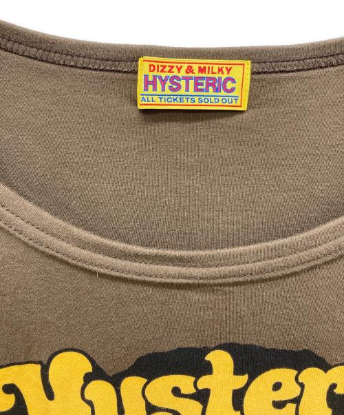 Hysteric Glamour（ヒステリックグラマー）Hysteric Glamour (ヒステリックグラマー) 長袖カットソー ブラウン サイズ:Freeの古着・服飾アイテム