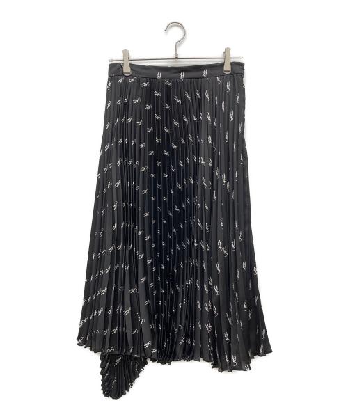 Hysteric Glamour（ヒステリックグラマー）Hysteric Glamour (ヒステリックグラマー) 総柄プリーツロングスカート ブラック サイズ:Mの古着・服飾アイテム