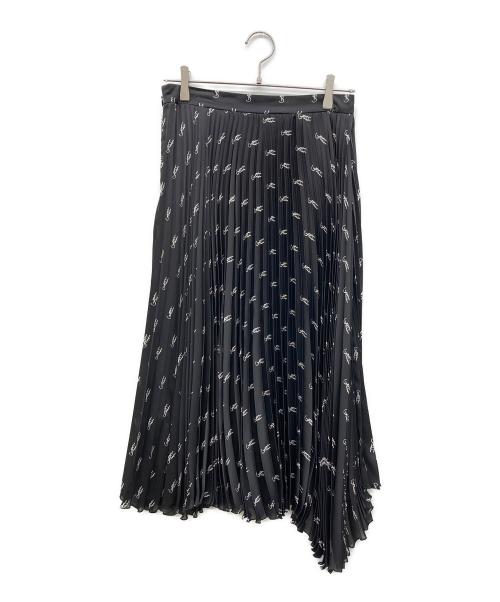 Hysteric Glamour（ヒステリックグラマー）Hysteric Glamour (ヒステリックグラマー) 総柄プリーツロングスカート ブラック サイズ:Mの古着・服飾アイテム