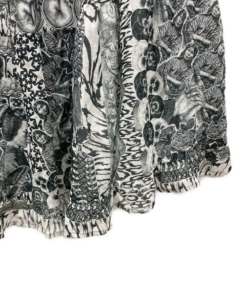 Hysteric Glamour（ヒステリックグラマー）Hysteric Glamour (ヒステリックグラマー) ティアードロングスカート ホワイト サイズ:Freeの古着・服飾アイテム
