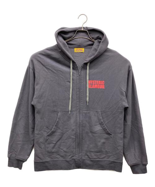 Hysteric Glamour（ヒステリックグラマー）Hysteric Glamour (ヒステリックグラマー) オーバーサイズパーカー グレー サイズ:Freeの古着・服飾アイテム