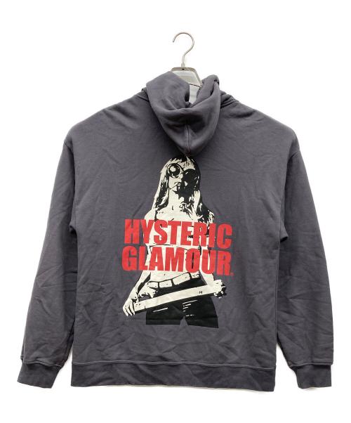 Hysteric Glamour（ヒステリックグラマー）Hysteric Glamour (ヒステリックグラマー) オーバーサイズパーカー グレー サイズ:Freeの古着・服飾アイテム
