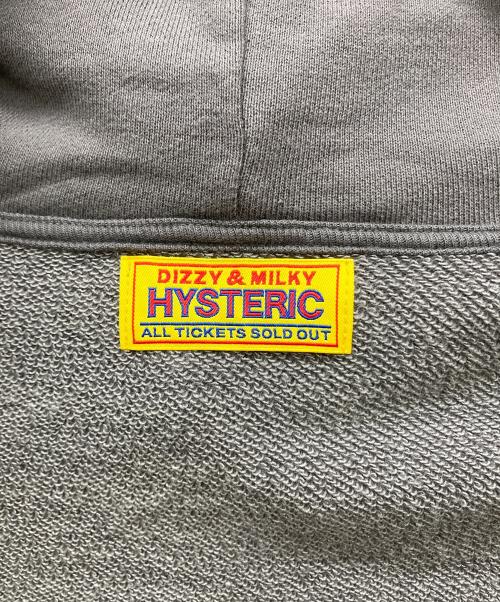 Hysteric Glamour（ヒステリックグラマー）Hysteric Glamour (ヒステリックグラマー) オーバーサイズパーカー グレー サイズ:Freeの古着・服飾アイテム