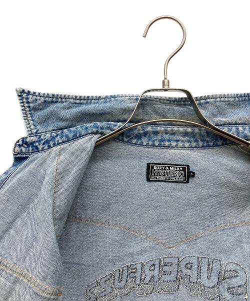 Hysteric Glamour（ヒステリックグラマー）Hysteric Glamour (ヒステリックグラマー) SUPER FUZZ刺繍 ウエスタンデニムシャツ インディゴ サイズ:Sの古着・服飾アイテム