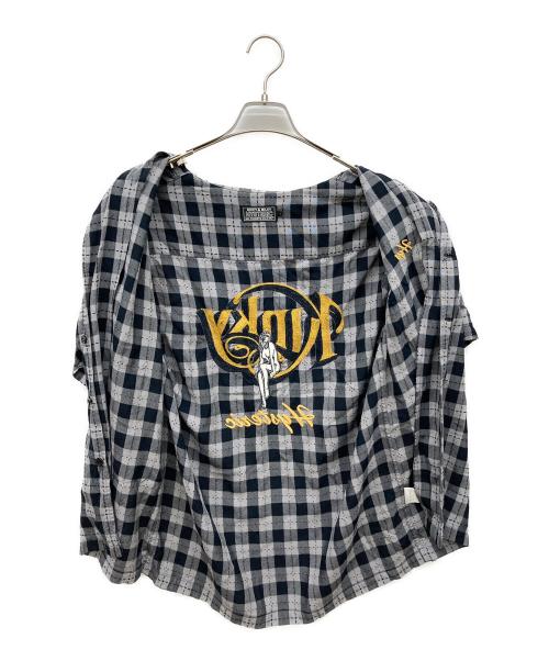 Hysteric Glamour（ヒステリックグラマー）Hysteric Glamour (ヒステリックグラマー) オープンカラーシャツ ブラック サイズ:Sの古着・服飾アイテム