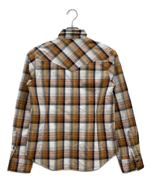 Hysteric Glamour（ヒステリックグラマー）Hysteric Glamour (ヒステリックグラマー) GIVE ME MUSIC刺繍ウエスタンシャツ ブラウン サイズ:Mの古着・服飾アイテム
