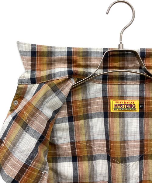 Hysteric Glamour（ヒステリックグラマー）Hysteric Glamour (ヒステリックグラマー) GIVE ME MUSIC刺繍ウエスタンシャツ ブラウン サイズ:Mの古着・服飾アイテム
