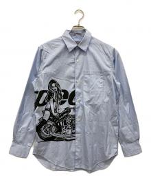 Hysteric Glamour（ヒステリックグラマー）の古着「SPEEDSTER レギュラーカラーシャツ」｜スカイブルー