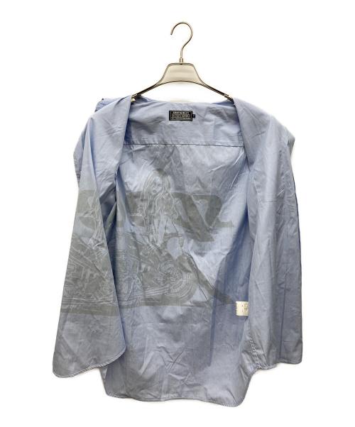Hysteric Glamour（ヒステリックグラマー）Hysteric Glamour (ヒステリックグラマー) SPEEDSTER レギュラーカラーシャツ スカイブルー サイズ:Mの古着・服飾アイテム