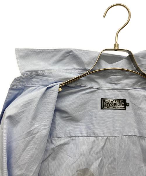 Hysteric Glamour（ヒステリックグラマー）Hysteric Glamour (ヒステリックグラマー) SPEEDSTER レギュラーカラーシャツ スカイブルー サイズ:Mの古着・服飾アイテム