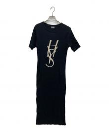 Hysteric Glamour（ヒステリックグラマー）の古着「HYS LOGO ロングワンピース」｜ブラック