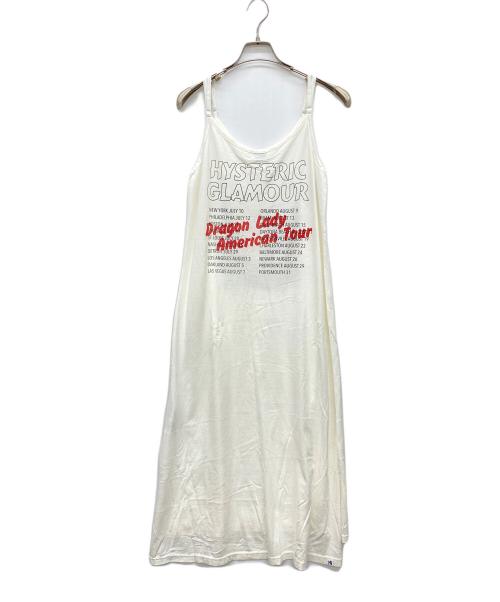 Hysteric Glamour（ヒステリックグラマー）Hysteric Glamour (ヒステリックグラマー) DRAGON LADY キャミソールワンピース アイボリー サイズ:FREEの古着・服飾アイテム