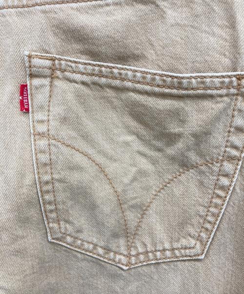 Hysteric Glamour（ヒステリックグラマー）Hysteric Glamour (ヒステリックグラマー) ワイドデニムパンツ ベージュ サイズ:w25の古着・服飾アイテム