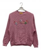 Hysteric Glamourヒステリックグラマー）の古着「HYSTERIC HOMIES刺繍オーバーサイズスウェット」｜ピンク