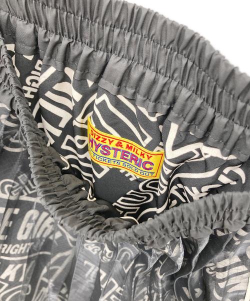 Hysteric Glamour（ヒステリックグラマー）Hysteric Glamour (ヒステリックグラマー) DIZZY＆MILKY柄 プリーツロングスカート ブラック サイズ:FREEの古着・服飾アイテム