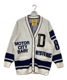 Hysteric Glamour（ヒステリックグラマー）の古着「MOTOR CITY BABY カーディガン」｜アイボリー
