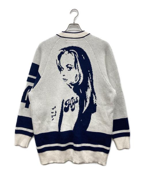 Hysteric Glamour（ヒステリックグラマー）Hysteric Glamour (ヒステリックグラマー) MOTOR CITY BABY カーディガン アイボリー サイズ:FREEの古着・服飾アイテム