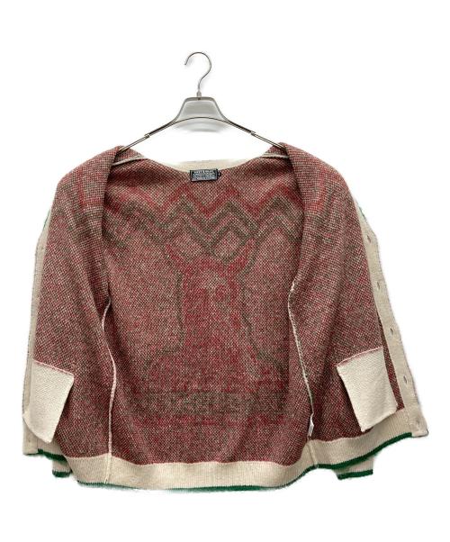 Hysteric Glamour（ヒステリックグラマー）Hysteric Glamour (ヒステリックグラマー) SPEAK NO EVIL ジャカード カーディガン ベージュ サイズ:Sの古着・服飾アイテム