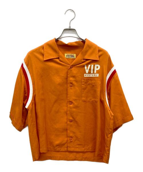 Hysteric Glamour（ヒステリックグラマー）Hysteric Glamour (ヒステリックグラマー) SUPER FUZZ ボウリングシャツ オレンジ サイズ:FREEの古着・服飾アイテム