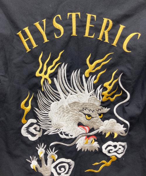 Hysteric Glamour（ヒステリックグラマー）Hysteric Glamour (ヒステリックグラマー) HYSTERIC DRAGON刺繍 ユーティリティーシャツ ブラック サイズ:Ｓの古着・服飾アイテム