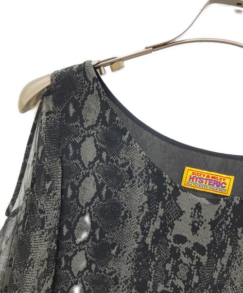 Hysteric Glamour（ヒステリックグラマー）Hysteric Glamour (ヒステリックグラマー) 半袖ワンピース ブラック サイズ:Freeの古着・服飾アイテム